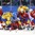 GANGNEUNG, SOUTH KOREA - FEBRUARY 15: Sweden's Patrik Zackrisson #19 attempts to play the puck while Norway's Niklas Roest #28, Alexander Bonsaksen #47, Martin Roymark #22, Jonas Holos #6 and Alexander Bergstrom #22 look on during preliminary round PyeongChang 2018 Olympic Winter Games. (Photo by Andre Ringuette/HHOF-IIHF Images)

